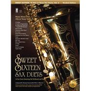 Sweet Sixteen Sax Duets Music Minus One Alto or Tenor Sax Deluxe 2-CD Set