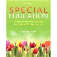 Special Education Contemporary Perspectives for School Professionals, Video-Enhanced Pearson eText -- Access Card