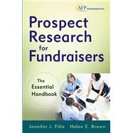 Prospect Research for Fundraisers The Essential Handbook