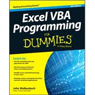Excel Vba Programming for Dummies