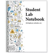 Student Lab Notebook (100 duplicate page sets): perforated carbonless sheets with smooth coil spiral binding