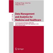 Data Management and Analytics for Medicine and Healthcare