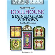 Ready-to-Use Dollhouse Stained Glass Windows for Hand Coloring