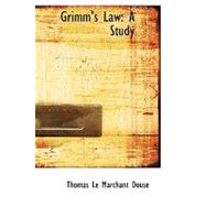 Grimm's Law : A Study