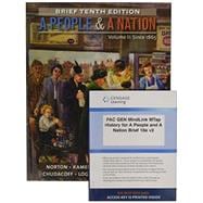 Bundle: A People and a Nation, Volume II: Since 1865, Brief Edition, 10th + LMS Integrated for MindTap History, 1 term (6 months) Printed Access Card
