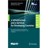 E-infrastructure and E-services for Developing Countries