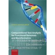 Computational Text Analysis For Functional Genomics and Bioinformatics