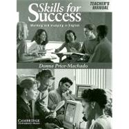 Skills for Success Teacher's Manual: Working and Studying in English