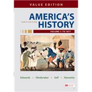 America's History, Value Edition, Volume 1 Value Edition