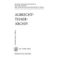 Albrecht-Thaer-Archiv. Band 10, Heft 6 book cover, ISBN 9783112657430
