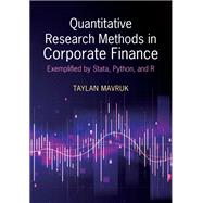 Quantitative Research Methods in Corporate Finance