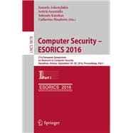 Computer Security – Esorics 2016