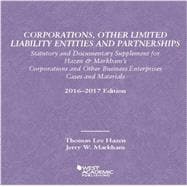 Corporations, Other Limited Liability Entities Partnerships