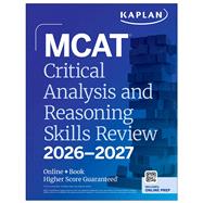 MCAT Critical Analysis and Reasoning Skills Review 2026-2027 Online + Book book cover, ISBN 9781506297439