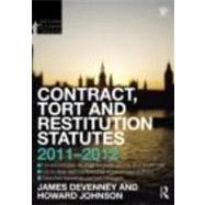 Contract, Tort and Restitution Statutes 2011-2012