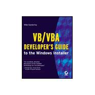 Vb/Vba Developer's Guide to the Windows Installer
