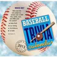 Baseball Trivia 2013 Calendar