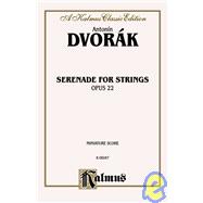 Serenade for Strings, Opus 22: A Kalmus Classic Edition, Miniature Score