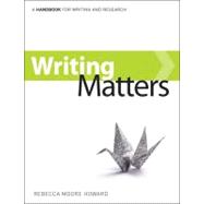 Writing Matters, tabbed (comb-bound)