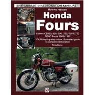 How to restore Honda Fours Covers CB350, 400, 500, 550, 650 & 750, SOHC Fours 1969-1982 - YOUR step-by-step colour illustrated guide to complete restoration