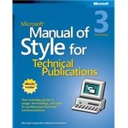 Microsoft Manual of Style for Technical Publications, Third Edition