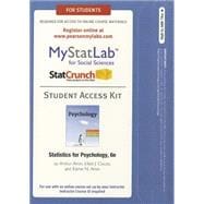 NEW MyLab Statistics with Pearson eText -- Access Card -- for Statistics for Psychology