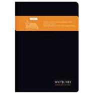 Whitelines Perfect Bound A5 Lined Notebook - Black
