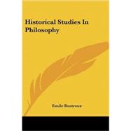Historical Studies in Philosophy
