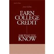 Earn College Credit For What You Know