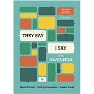 They Say / I Say: The Moves That Matter in Academic Writing, With Readings,9780393937510