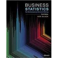 Business Statistics: For Contemporary Decision Making, Ninth Edition Loose-Leaf Print Companion with EPUB Reg Card Set