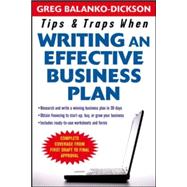 Tips and Traps For Writing an Effective Business Plan