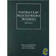 Contract Law : Selected Source Materials, 2000 Edition