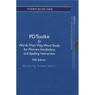 PDToolkit -- Standalone Access Card -- for Words Their Way Word Study for Phonics, Vocabulary and Spelling Instruction
