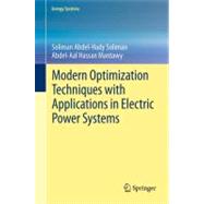 Modern Optimization Techniques With Applications in Electric..., 9781461417514