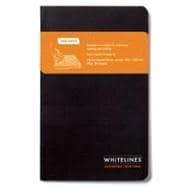Whitelines Perfect Bound Pocket Squared Notebook - Black