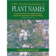 CRC World Dictionary of Plant Nmaes,9780367447519