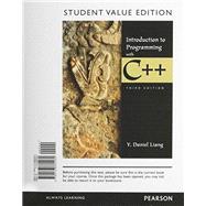 Introduction to Programming with C++, Student Value Edition plus MyLab Programming with Pearson eText -- Access Card Package