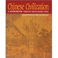 Chinese Civilization A Sourcebook, 2nd Ed,9780029087527