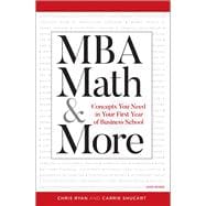 MBA Math & More Concepts You Need in First Year Business School