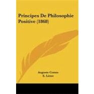 Principes De Philosophie Positive