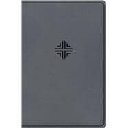 CSB Large Print Thinline Bible, Value Edition, Charcoal LeatherTouch