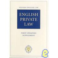 English Private Law  First Updating Supplement