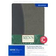Men's Devotional Bible: New International Version, Italian Duo-Tone, Midnight Blue/Black