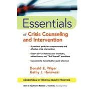 Essentials of Crisis Counseling and Intervention,9780471417552