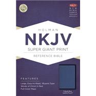 NKJV Super Giant Print Reference Bible, Cobalt Blue LeatherTouch