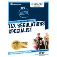 Tax Regulations Specialist (C-3755) Passbooks Study Guide book cover, ISBN 9781731837554