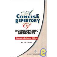 A Concise Repertory of Homeopathic Medicines