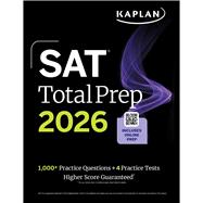 SAT Total Prep 2026: Includes 4 Full Length Practice Tests, 1,100+ Practice Questions + 1 Year Access to Online Quizzes and Video Lessons and Tutorials
