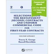 Selections from the Restatement (Second) Contracts and Uniform Commercial Code for First-Year Contracts 2024 Supplement